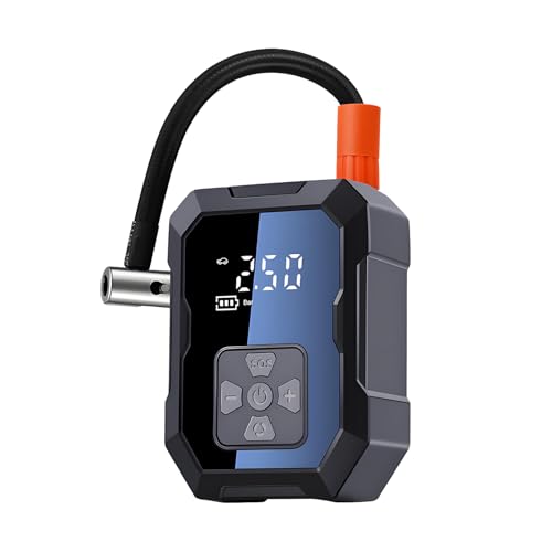 QUMOX Portable Air Compressor Tire Inflator - 4000mAh Rechargeable Cordless WY-7075