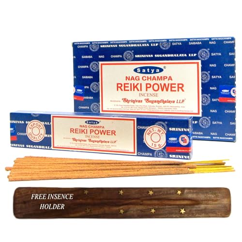 Satya, REIKI POWER, Nag Champa, Incense Sticks, Full Box 12pack