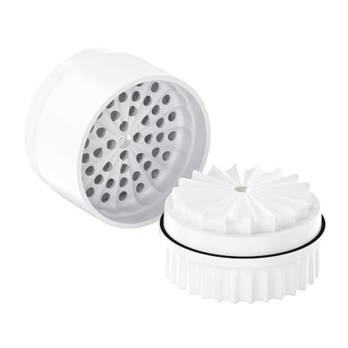 Premium Toothless Ceramic Grinder Calabasas White | Toothless | Nano Ceramic Coating | 5 Pieces | Flowers (Flower) Mill | Includes Storage Lid and Fine Sieve (White)