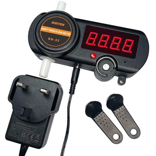 DIGITEN BM5 Draft Beer Meter Flow Sensor with Water Timer