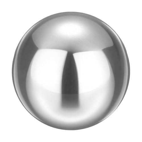 sourcing map Precision Balls 2" (50.8mm) Diameter G25 Solid Chrome Steel Bearing Balls for Ball Bearing, Machinery, Automotive, and DIY (Mirror Finish) 2" 1
