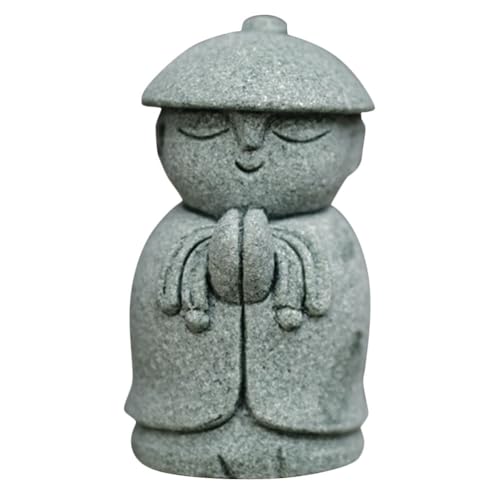 CLISPEED Small Buddha Statue Indoor Outdoor Zen Buddha Garden Ornament Spiritual Home Decor Figurine Sculpture 1.8 Inch