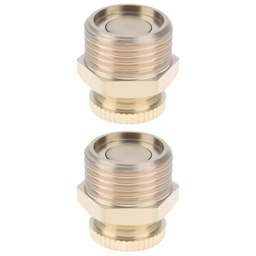 2pcs 3/8"BSPP Male Thread Air Compressor Drain Valve 9mm ID Brass
