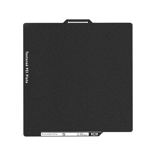 X1C, P1P, P1S, P2S PEI Build Plate, 3D Printer Double Sided Black Textrued PEI Platform with Identification Code for Bambu Lab P1/X1 Series, A1 257x257mm Black PEI