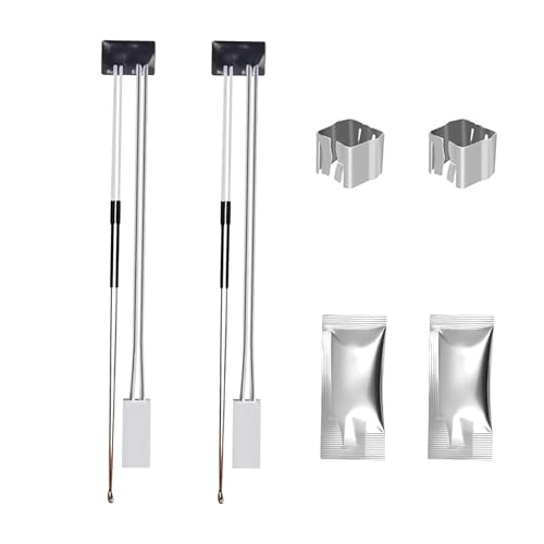 24V 48W 300℃ High-Temperature Ceramic Heater and Thermistor with Thermal Grease, Fixing Clip for Bambu Lab P1P/P1S 3D Printer, 2PCS P1S/P1P
