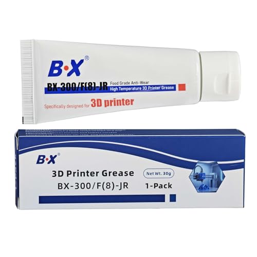 BX-300/F 3D Printer Grease 1oz High Temperature Lubricant for Linear Rods, Bearings, Z-Axis & Lead Screws | Non-Corrosive, Long-Lasting | FDM/FFF Printer Maintenance