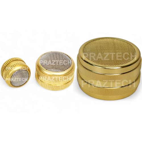Ultrasonic Cleaning Brass Basket Compact | Stainless Steel Mesh Holder for Jewellery, Watch Parts & Precision Small Components (Pack of 3 : Small, Medium & Large) Pack of 3 : Small, Medium & Large
