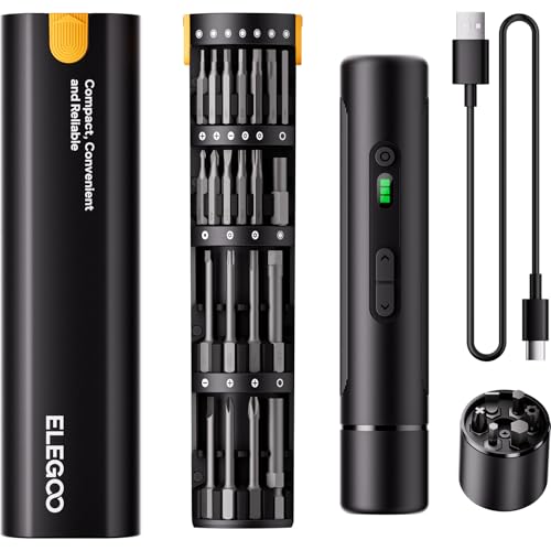 ELEGOO 33-in-1 Electric Screwdriver Set, LED, Type-C 1500mAh, Magnetic Bits