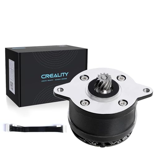 Creality K2/K2 Pro/K2 Plus Extruder Motor, Circular Stepper Motor, K2 Series Original Replacement Part with Cable, E Axis Extrusion Part with 12 Teeth Round Shaft, Official 3D Printer Stepping k2 series extruder motor