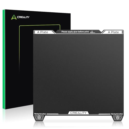 Creality K1 Max Epoxy Resin Build Plate, 315×310mm K2 Pro Spring Steel Bed Plate, Wear Resistance Flexible Print Platform for Creality Ender 3 V3 Plus 3D Printer, Excellent Adhesion, High Flatness Epoxy resin single-sided K1 Max/K2 Pro/Ender-3 V3 Plus