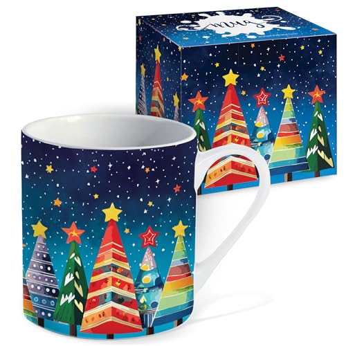 Christmas Mug with Gift Box, Christmas Tree, Christmas Gift for Women & Men