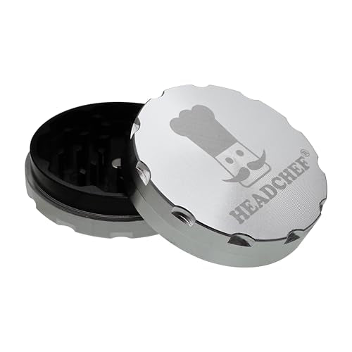 Headchef Razor Grinder 62mm 2 Part (Silver) Silver