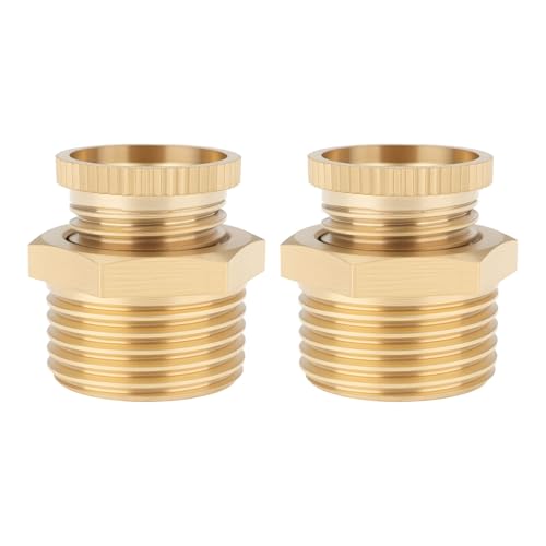 Create idea 2pcs PT3/8" Male Thread Air Compressor Drain Valve 12.5mm Thread Brass 3/8"