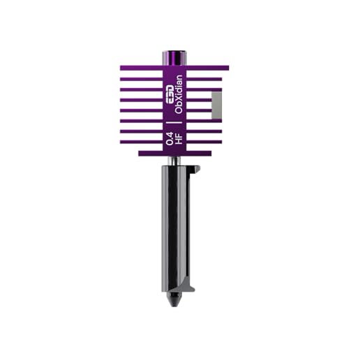 E3D High Flow ObXidian™ Bambu Lab A1 & A1 Mini (0.4mm) HotEnd, 75% Increased Flow Rate, Smooth 3D Printing, Ideal for Fiber-Filled Filaments, Bambu Approved 0.4 mm