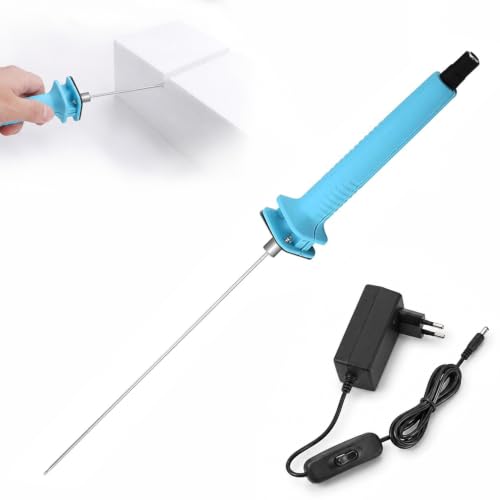 18W 10 cm Electric Styrofoam Cutter, Electric Styrofoam Cutting Tool AC110-240V Foam Cutter Hot Wire Cutter for Cutting Edges, Heat Cutting Engraving Pen EU Plug