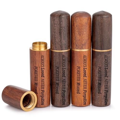 Gredstar Mini Scattering Tubes Set of 4, Cremation Urn for Ashes Always Loved,Never Forgotten,Forever Missed