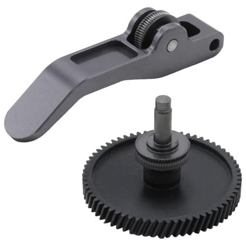 Hardened Steel Extruder Gear Kit, DLC Coating Dual Gear Design, Replacement for Bambu Lab A1, A1 Mini 3D Printer, Aluminum Handle and POM Gear Assembly