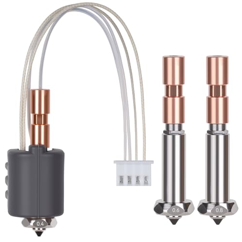Kobra 3 Max Hotend Upgrade,All-Metal Extruder Replacement+0.4/0.6/0.8mm