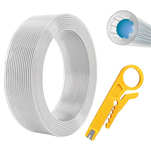 5Meters Up to 260°C Upgraded PTFE tube OD 4mm Star Shape Inner Ultra Smooth Flow Compatible with Bambulab A1 A1 mini H2D H2S P1P P1S X1 All FDM 3D Printers with 1.75mm Filament (Translucent, 5M)