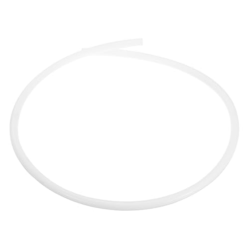 sourcing map 1M/3.3ft PTFE Tube, 12mm ID x 14mm OD Low Friction Heat Resistant PTFE Tubing for Most Drive Extruder 3D Printer Filament(White) White