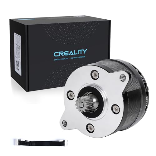 Creality K2 Plus Extruder Motor, Official Original E Axis Circular Stepper Motor with 12 Teeth Round Shaft & Cable, Replacement Part Compatible with K2/K2 Pro/K2 Plus/Sermoon M300 3D Printers