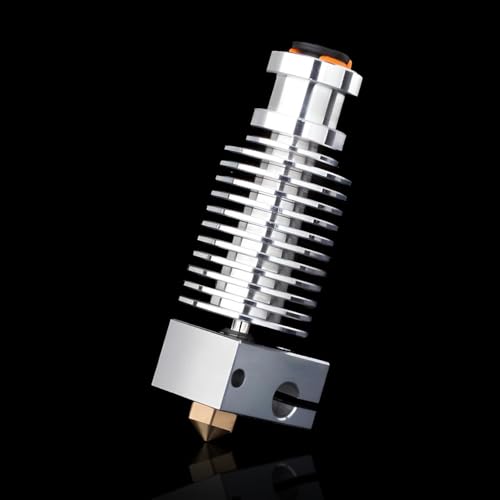 V6 All Metal Hotend Kit,Prusa i3 MK3S+,MK3,MK2.5,MK2S 3D Printer Hotend,Upgrade V6 Bi-Metal Heatbreak,V6 Brass Nozzle 0.4mm,Heater Block Aluminum,Heatsink for V6 Hotend. V6 All Metal Hotend Brass Nozzle Kit