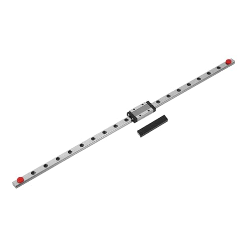 sourcing map MGN9 400mm Linear Sliding Rail Guide with MGN9H Sliding Carriage Block and Mini Guide, Linear Motion Guideway for Mini Engraving CNC Machine 3D Printer