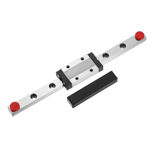 sourcing map MGN9 150mm Linear Sliding Rail Guide with MGN9H Sliding Carriage Block and Mini Guide, Linear Motion Guideway for Mini Engraving CNC Machine 3D Printer
