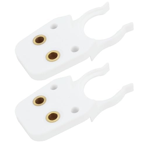 2Pcs Milling Machine Tool Holder Clamp with Centering Claw Attachment ISO20 84x27mm White