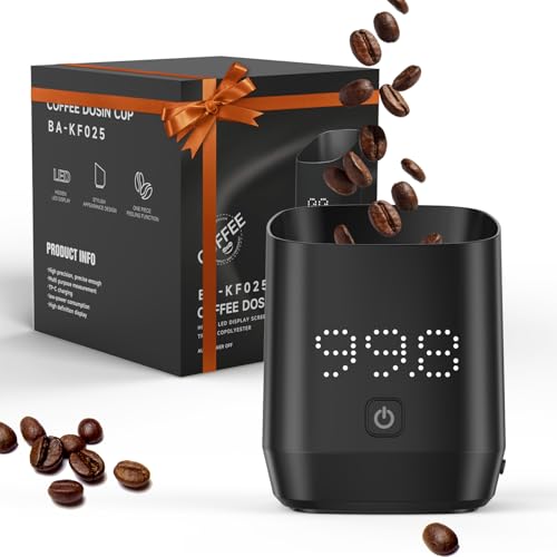 Coffee Scale with Timer, Digital Coffee Scales for Espresso & Pour Over, USB-C Rechargeable Barista Scale with External Display, Minimalist Design (Black)