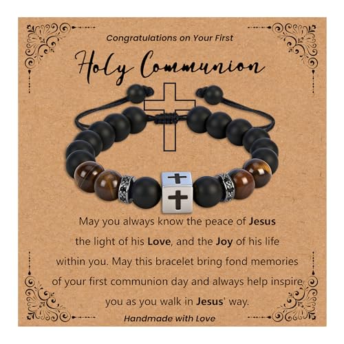 Cross Bracelet Confirmation Gifts for Boys