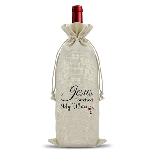 Jesus Gifts for Women Wine Bag for Wine Lover Christian Faith Gifts Religious Gift for Mom Dad Sister Family Baptism Present Bible Verse Prayer Blessing Gift Christian Present for Christmas Birthday Religious Gifts