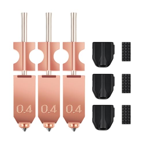 Sovol Upgraded 0.4mm Hotend Nozzles for Flashforge AD5X 3D Printer, 3 Packs