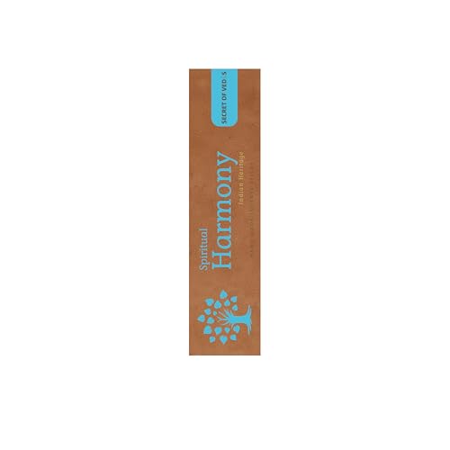 Spiritual Harmony Incense Sticks 100g Pure Organic Hand-Rolled Agarbati Calming & Balancing Fragrance for Meditation, Yoga, Prayer & Home Aromatherapy