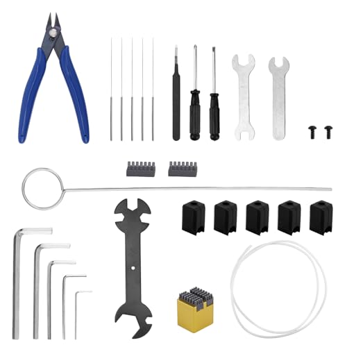 3D Printer Tool Kit for Bambu Lab, 3D Printer Maintenance Accessories Supplies Tool Kit Include Silicone Sock PTFE Tube Allen Wrench Screwdriver and More for Bambu Lab X1/X1C/X1E/P1P/P1S