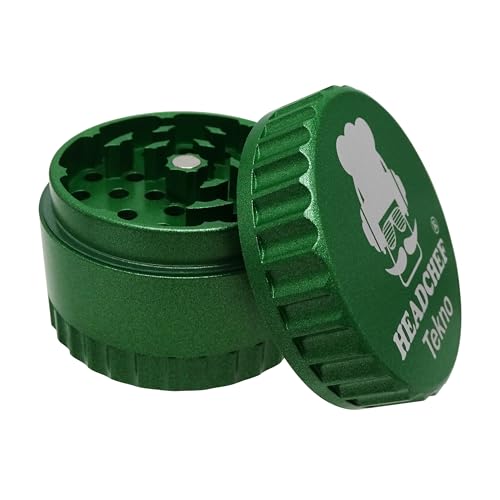 Headchef Tekno Grinder 60mm 4 Part, Dark Green