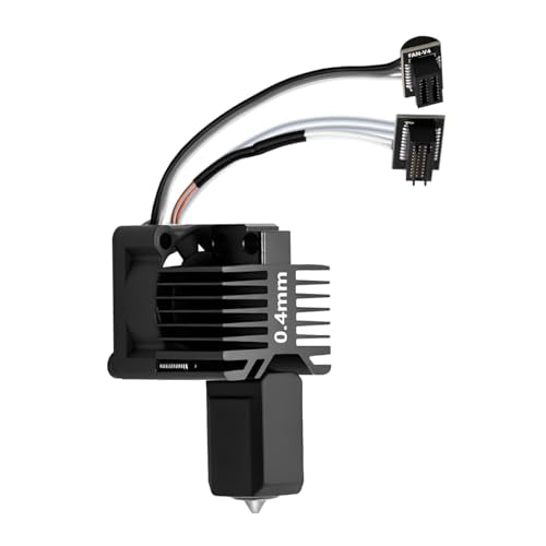0.4mm P1P/P1S Complete Hardened Steel Hotend Kit, Full Assembly Print Head Hot End Kit with Thermistor, Ceramic Heater and Fan for Bambu Lab P1P, P1S 0.4mm P1 Series
