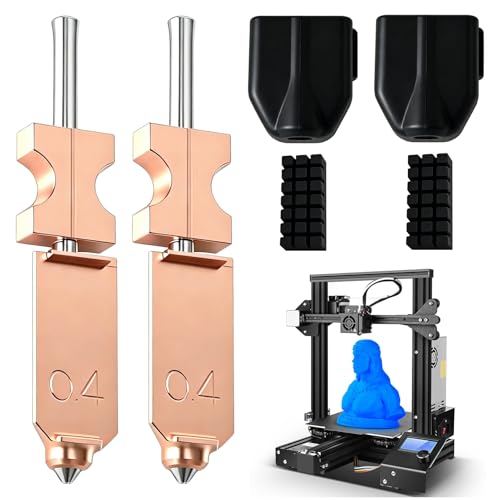 AD5X Nozzle,for Flashforge AD5X Nozzle Components, 2 Piece 3D Printer Accessory Set, Hardened Steel Nozzle Upgrade for High-Speed Printing, Compatible for Flashforge AD5X 3D Printers