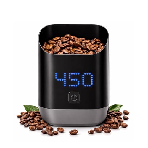 Coffee Bean Digital Dosing Cup with LED Display by MMOBIEL – High Precision 0.1g/1g Scale for Espresso, Pour-Over, Drip & More – USB-C Rechargeable & Compact – Brewing Accessories for Home Baristas