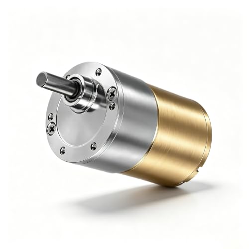 Podazz DC 12V 550RPM Gear Motor High Torque Electric Micro Speed Reduction Geared Motor Centric Output Shaft 37mm Diameter Gearbox