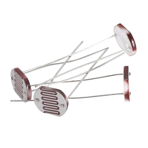 sourcing map 4 Pieces Photoresistor Kit 12mm Light Dependent Resistor (LDR) Light Sensitive Resistor Passive Components for DIY Industrial Experiments, GL12528