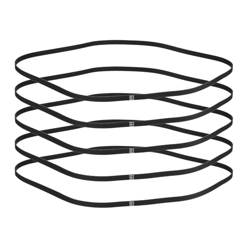 sourcing map 930mm GT-2 Timing Belt 9mm Width 2mm Pitch Black 5pcs 930mm L, 9mm W 5