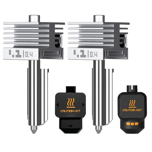 2PCS 0.4MM X2D/P2S/H2D/H2S/H2C High Speed Hotend with Hardened Steel Nozzle 2PCS 0.4MM