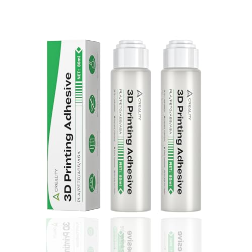 2026 New Creality Glue Stick x2 for 3D Printer Build Plate - 80ml Each, Strong Adhesion & Anti-Warping Glue for PLA/ABS/PETG/ASA, Easy Model Removal and Clean-up, All FDM 3D Printer Tools/Accessories