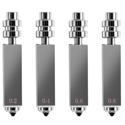 4Pcs 0.2mm-0.8mm Integrated Hardened Steel Nozzles for Anycubic 3D Printers, High Flow High Speed Throat Tube Hot End for Kobra X Quick-Swap 3D Printer Accessories Print Head
