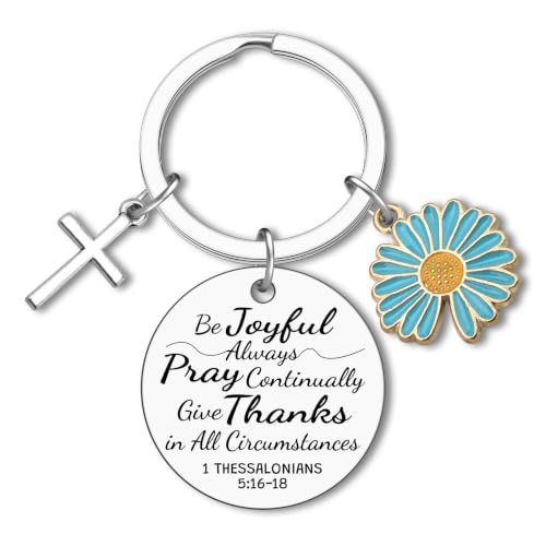 Christian Gifts for Women Men Keyring Inspirational Religious Gift Keychain