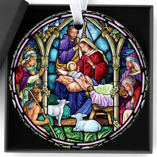 Christmas Ornaments,Nativity Scene Ornament for Xmas Tree Decorations Gifts
