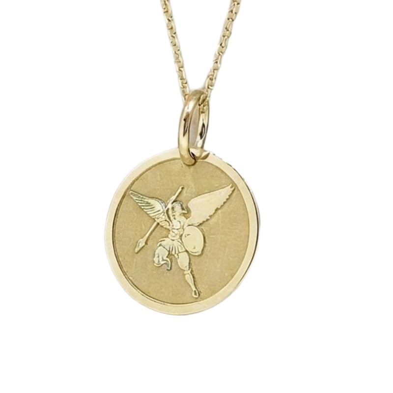 925 Sterling Silver Archangel Michael Pendant Necklace |LK_NLC_00053