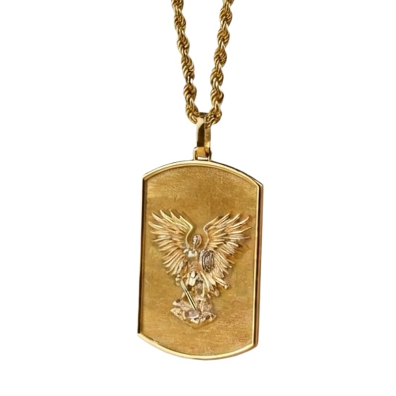 LKBEADS 925 Sterling Silver Saint Michael Archangel Pendant |LK_NLC_00444