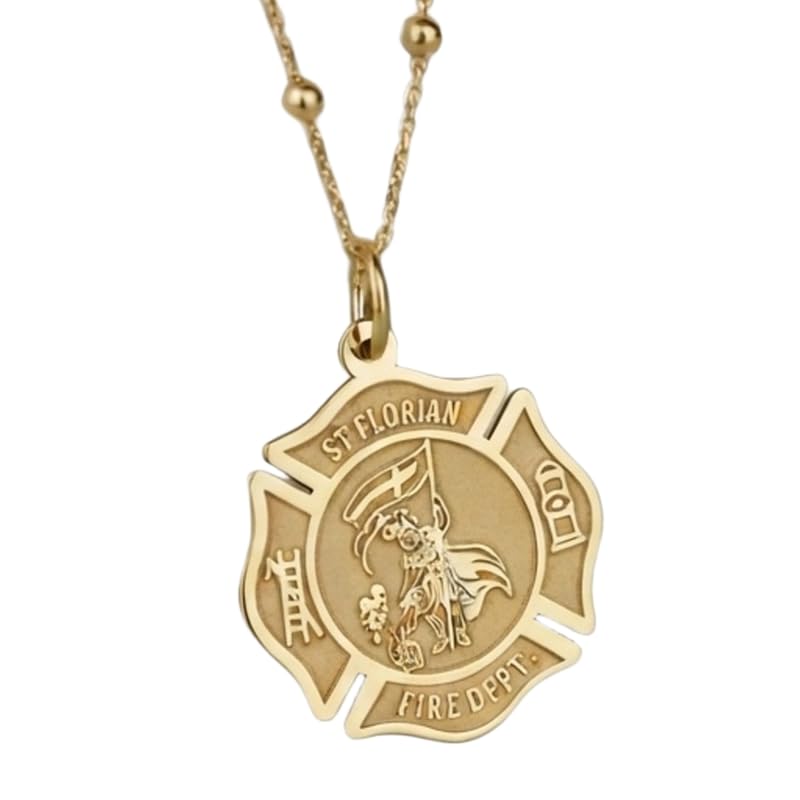 LKBEADS 925 Sterling Silver Saint Florian Firefighter Pendant |LK_NLC_00761